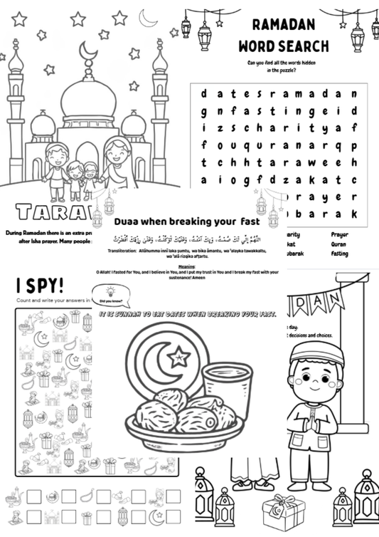 Ramadan Coloring & Activity Book