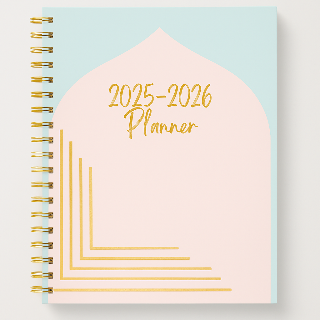 Student Islamic Academic Planner, No Subjects Listed (August 2025-July 2026)