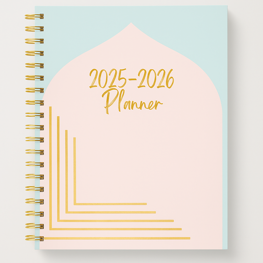 Student Islamic Academic Planner, No Subjects Listed (August 2025-July 2026)