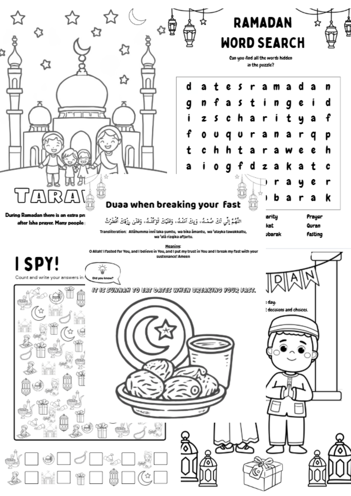 Ramadan Coloring & Activity Book