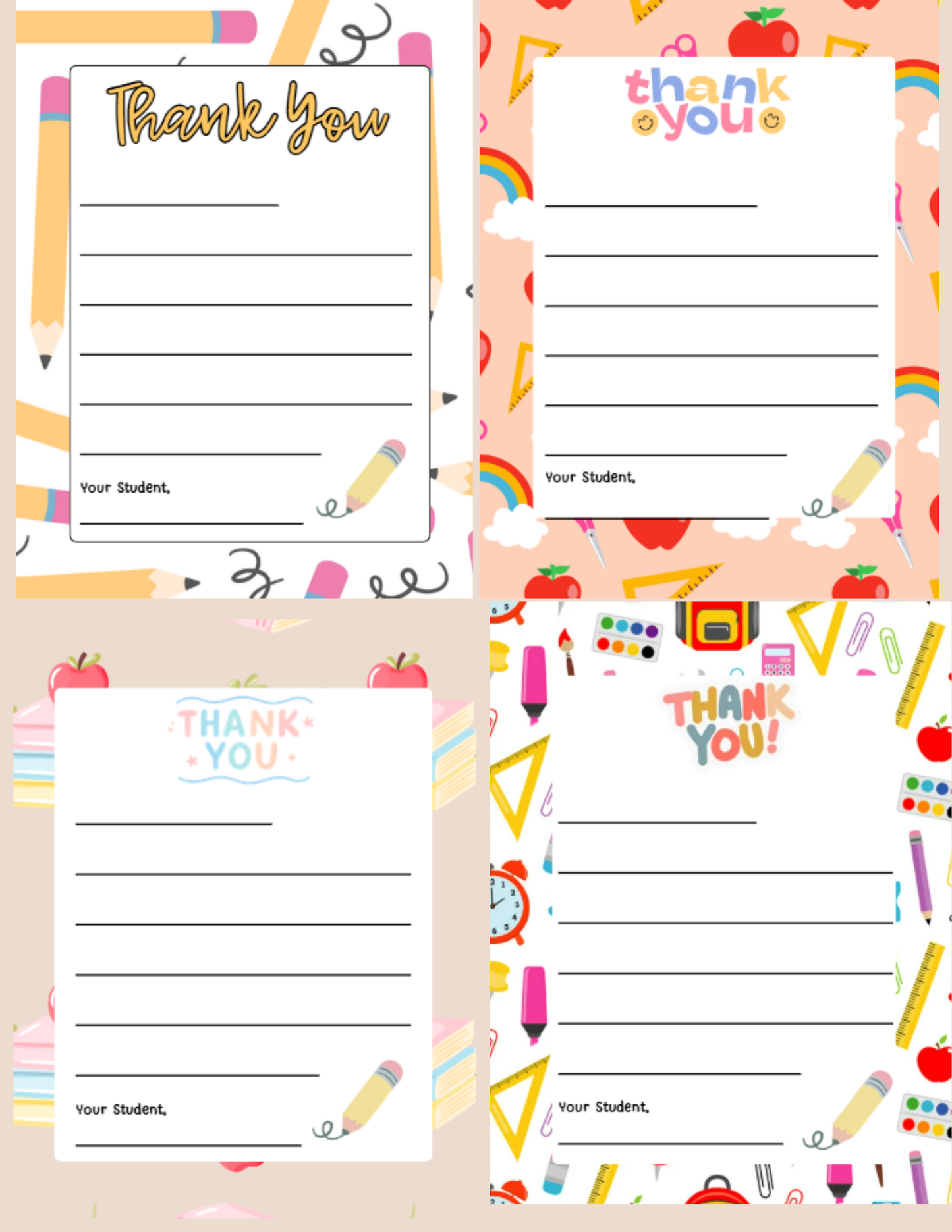 Teacher Thank You Letter Template